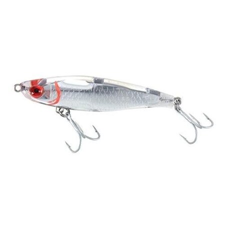 Mirrolure Catch Jr Suspending Twitchbait, 3, 38 Oz Silver ScaleClear 22MR-S